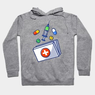 Medicine Storage Box, Injection, Pills And Tablets Hoodie